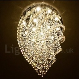 15 Lichter Moderne K9 Kristall Deckenpendelleuchte Innenleuchter Beleuchtung Lampen Leuchten