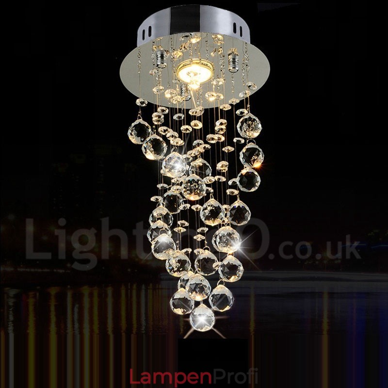 1 Licht Moderne K9 Kristall Deckenpendelleuchte Innen Kronleuchter Beleuchtung Lampen Leuchten