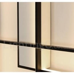 Moderne Deckenleuchte mit zeitgenössischer Aluminium-Malerei, bündige Wandleuchte mit Fernbedienungsdimmer für Wohnzimmer, Schlafzimmer