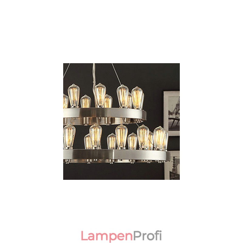 Kronleuchter aus verchromtem Metall im Vintage-Mini-Stil