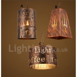 1 Licht Retro Vintage Pendelleuchte Cafe House Pendelleuchte