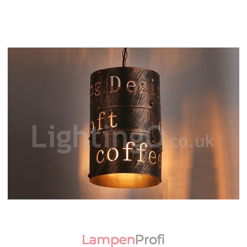 1 Licht Retro Vintage Pendelleuchte Cafe House Pendelleuchte