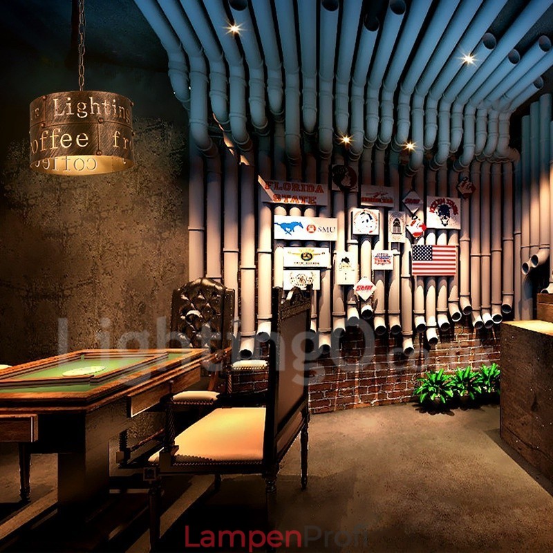 1 Licht Retro Vintage Pendelleuchte Cafe House Pendelleuchte