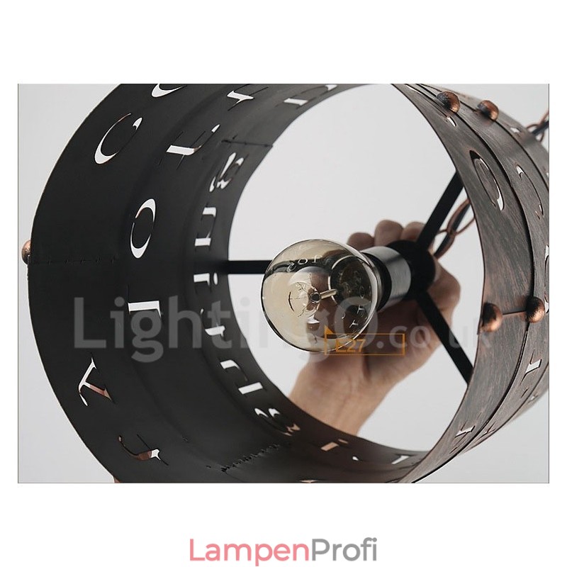 1 Licht Retro Vintage Pendelleuchte Cafe House Pendelleuchte