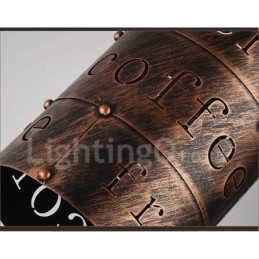 1 Licht Retro Vintage Pendelleuchte Cafe House Pendelleuchte