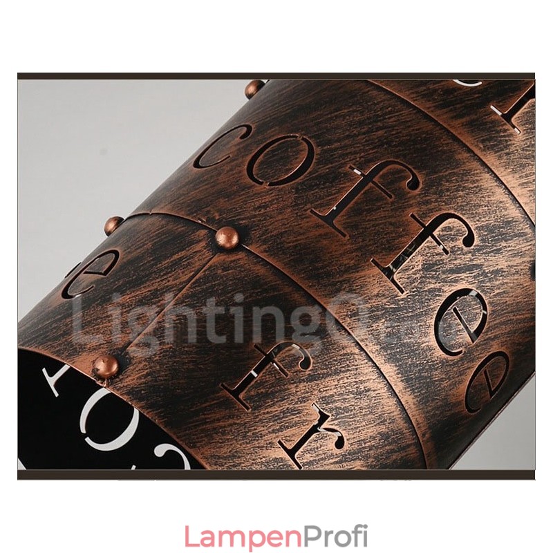 1 Licht Retro Vintage Pendelleuchte Cafe House Pendelleuchte