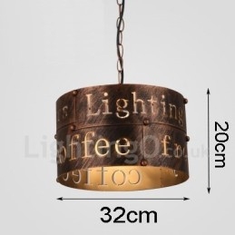 1 Licht Retro Vintage Pendelleuchte Cafe House Pendelleuchte