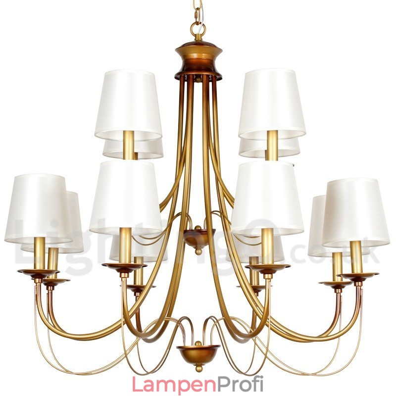 Kronleuchter im rustikalen mediterranen Stil mit 12 Lichtern, modern und zeitgenössisch, Kerzenstil