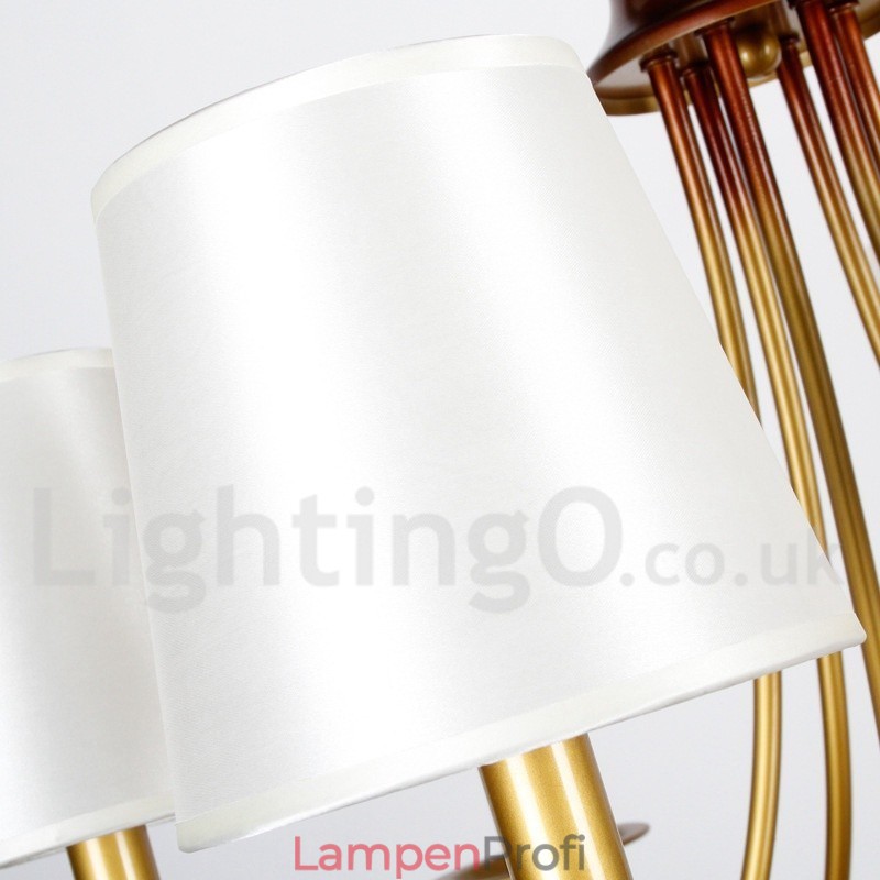 Kronleuchter im rustikalen mediterranen Stil mit 12 Lichtern, modern und zeitgenössisch, Kerzenstil