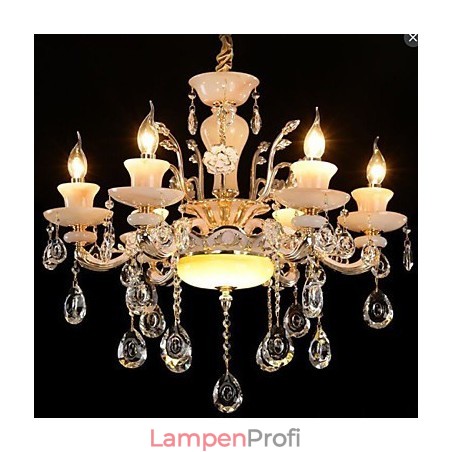 Anhänger im europäischen Stil aus Zinklegierung mit Jade-Imitation und Kristall