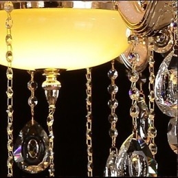 Anhänger im europäischen Stil aus Zinklegierung mit Jade-Imitation und Kristall