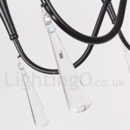 Kronleuchter im mediterranen Kerzenstil mit 6 Lichtern