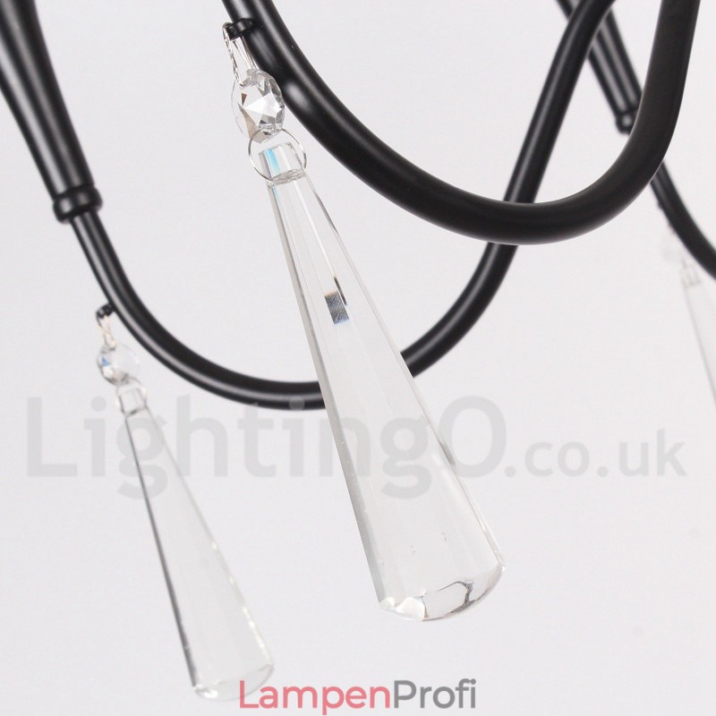 Kronleuchter im mediterranen Kerzenstil mit 6 Lichtern