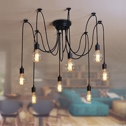 8 Lichter Kronleuchter Pendelleuchte Traditionell Klassisch Retro Metall