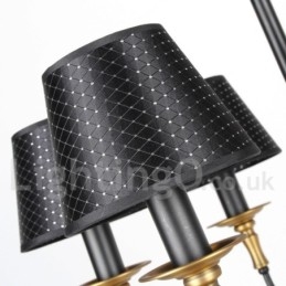 Kronleuchter im rustikalen Retro-Kerzenstil mit 6 Lichtern