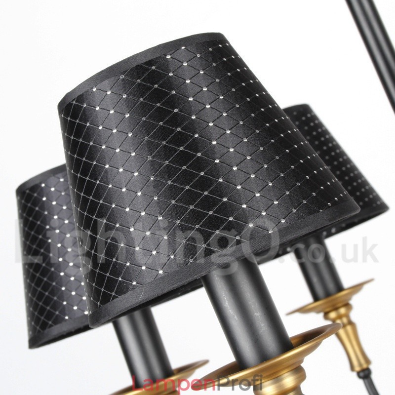 Kronleuchter im rustikalen Retro-Kerzenstil mit 6 Lichtern