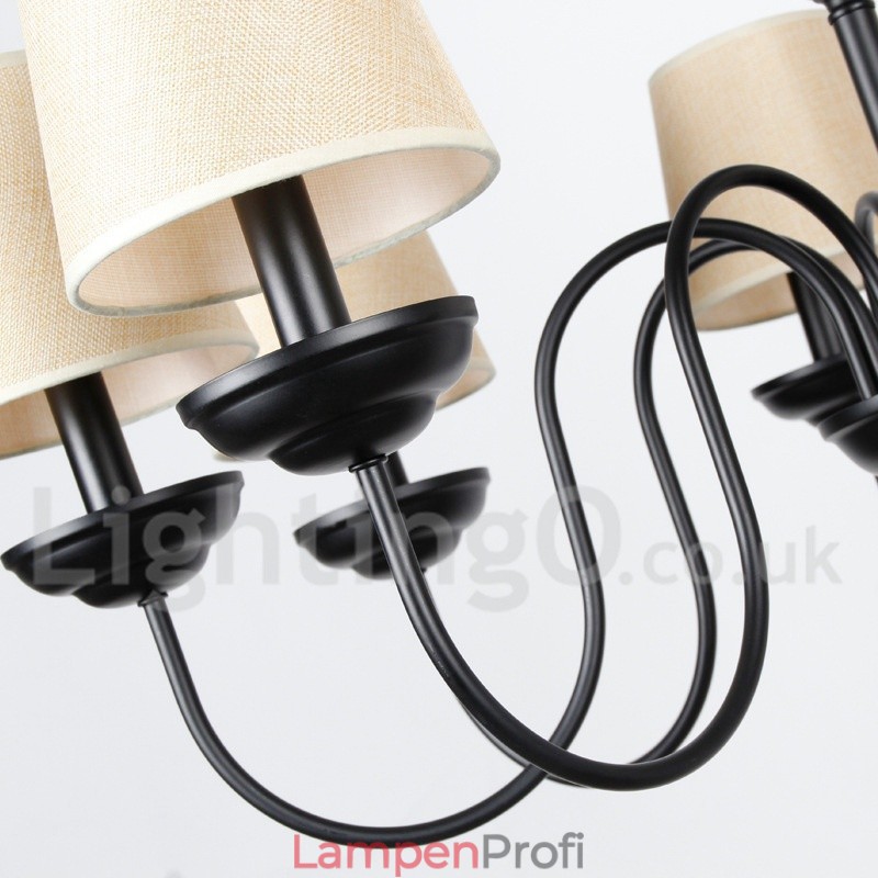 12-flammiger rustikaler Kronleuchter im 2-stufigen Retro-Stil im zeitgenössischen Kerzenstil