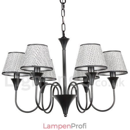 Kronleuchter im rustikalen, modernen und zeitgenössischen Retro-Stil mit schwarzer Kerze, 6 Lichter Kronleuchter im rustikalen, modernen und zeitgenössischen Retro-Stil mit schwarzer Kerze, 6 Lichter