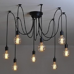 8 Lichter Kronleuchter Pendelleuchte Traditionell Klassisch Retro Metall