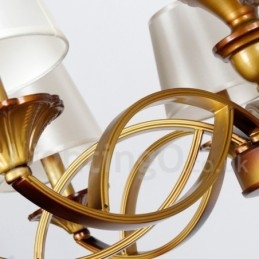 Kronleuchter im Retro-Stil im mediterranen Stil mit 8 Lichtern und rustikalem Kerzenstil