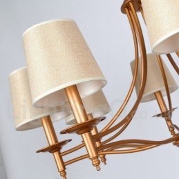 Kronleuchter im rustikalen Retro-Stil im mediterranen Stil mit 6 Lichtern