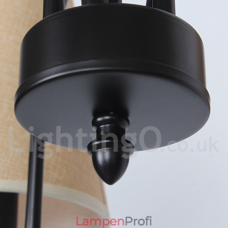 8-flammiger Kronleuchter im zeitgenössischen Retro-Kerzenstil