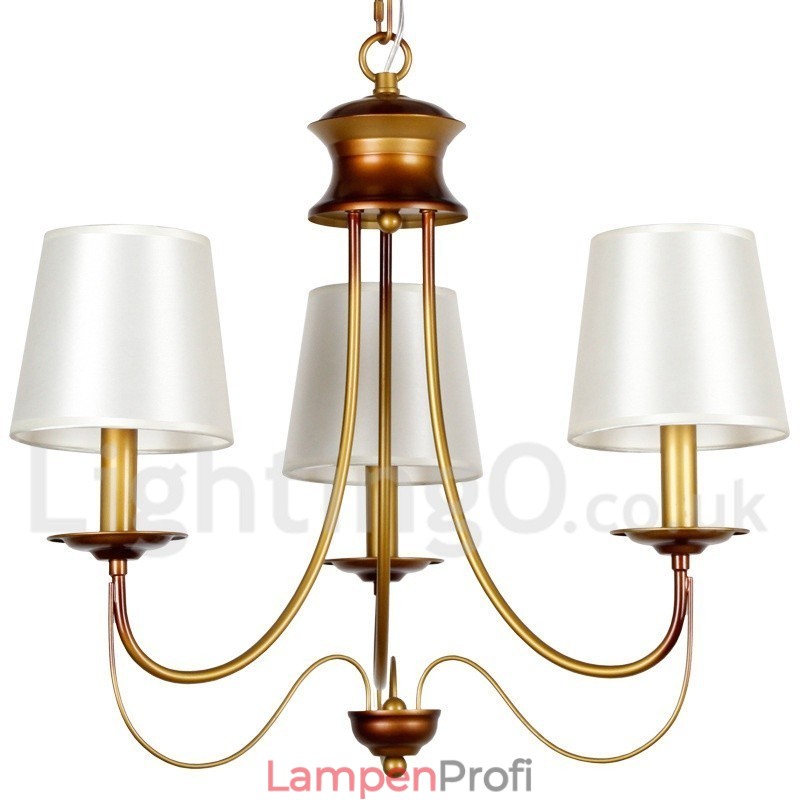 Kronleuchter im rustikalen mediterranen Stil mit 3 Lichtern, modern und zeitgenössisch, Kerzenstil