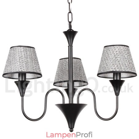 Kronleuchter im rustikalen, modernen und zeitgenössischen Retro-Stil mit schwarzer Kerze, 3 Lichter Kronleuchter im rustikalen, modernen und zeitgenössischen Retro-Stil mit schwarzer Kerze, 3 Lichter