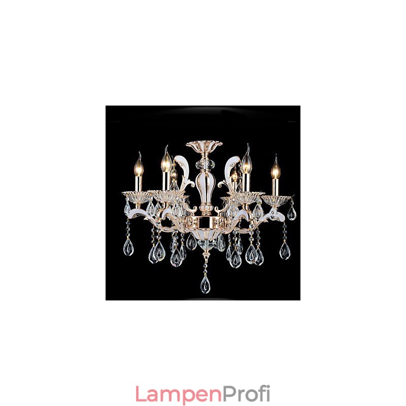 Luxus-Kerzen-Kristall-Anhänger aus Zinklegierung im europäischen Stil