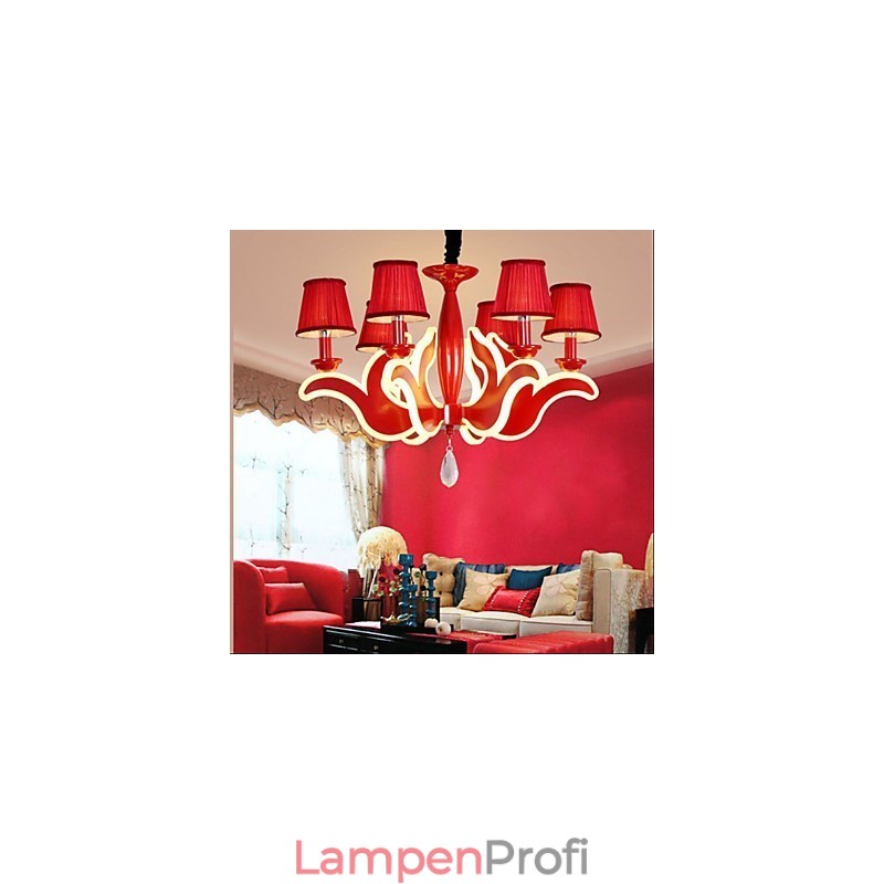 Creative Garden Lights Roter Acryl-Kronleuchter