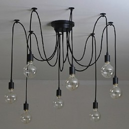8 Lichter Kronleuchter Pendelleuchte Traditionell Klassisch Retro Metall