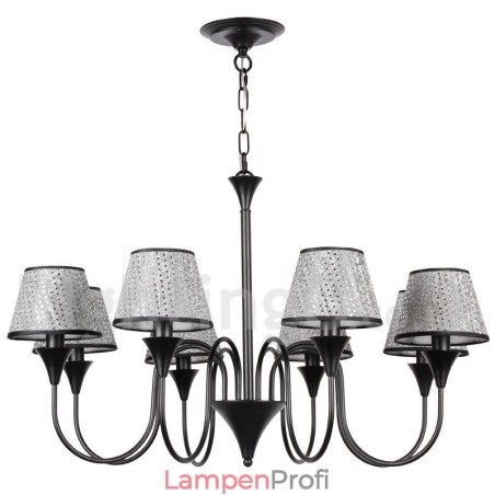 Kronleuchter im rustikalen, modernen und zeitgenössischen Retro-Stil mit schwarzer Kerze, 8 Lichter Kronleuchter im rustikalen, modernen und zeitgenössischen Retro-Stil mit schwarzer Kerze, 8 Lichter