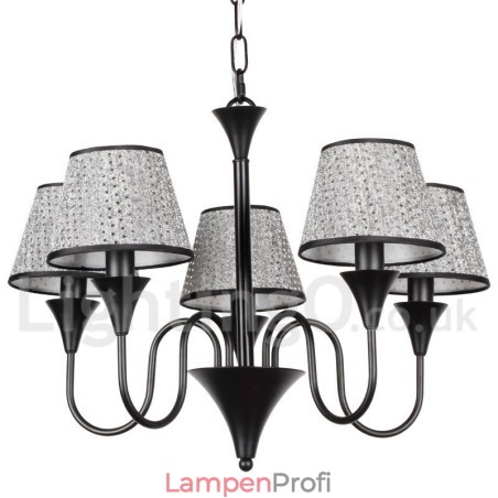 Kronleuchter im rustikalen, modernen und zeitgenössischen Retro-Stil mit schwarzer Kerze, 5 Lichter Kronleuchter im rustikalen, modernen und zeitgenössischen Retro-Stil mit schwarzer Kerze, 5 Lichter
