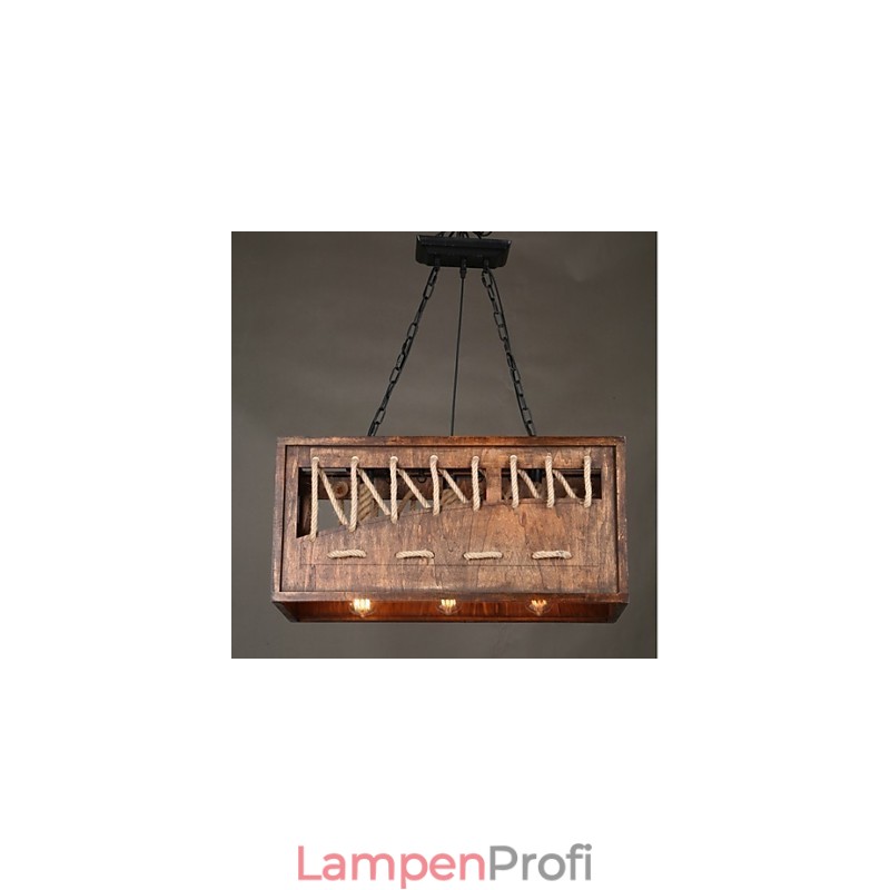 Minimalistischer Kronleuchter aus Holz