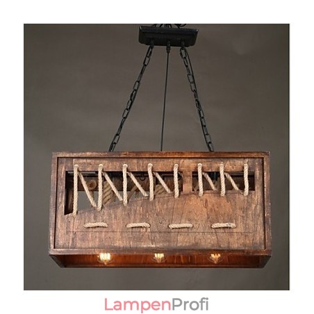 Minimalistischer Kronleuchter aus Holz Minimalistischer Kronleuchter aus Holz