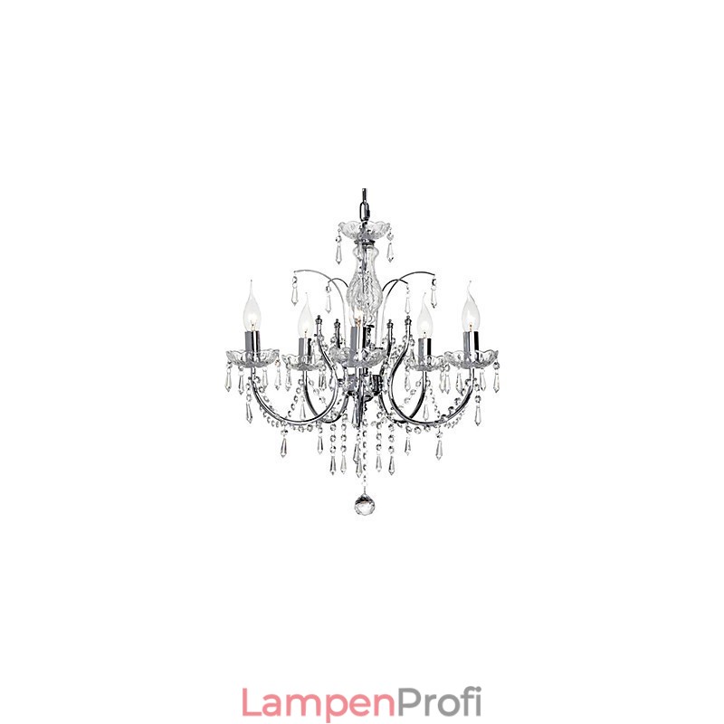 Eleganter Kristall-Kronleuchter mit 5 Lichtern