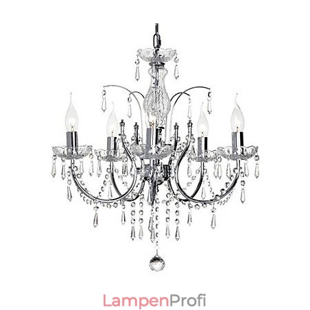 Eleganter Kristall-Kronleuchter mit 5 Lichtern Eleganter Kristall-Kronleuchter mit 5 Lichtern
