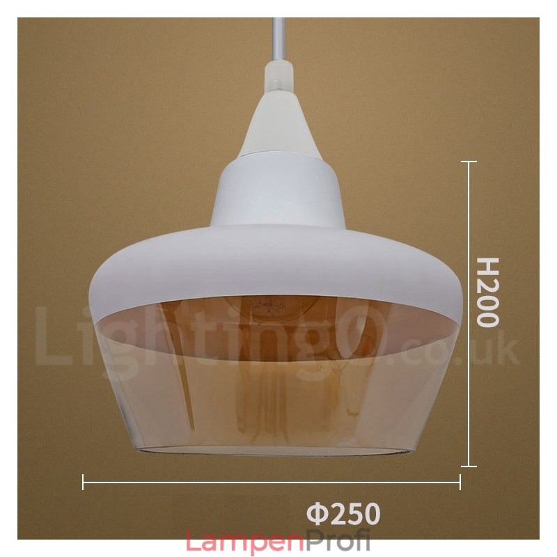 Europäische Retro Lounge Glas Pendelleuchte