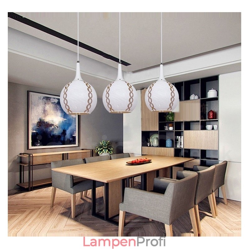 Moderne zeitgenössische Lounge-Pendelleuchte aus Glas