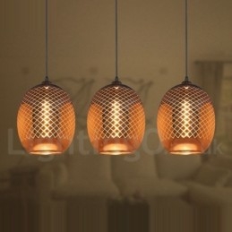 Rustikale Glas Pendelleuchte Europäische Cafe Pendelleuchte