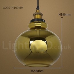 Europäische Glas Pendelleuchte