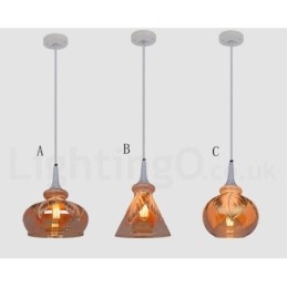 Europäische moderne zeitgenössische Lounge Glas Pendelleuchte