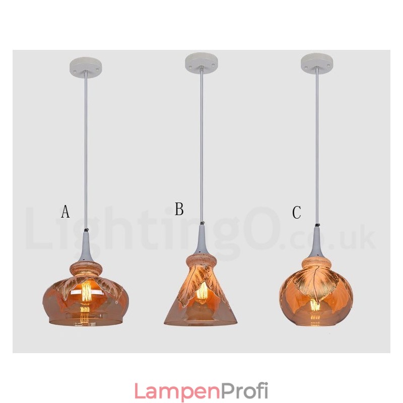 Europäische moderne zeitgenössische Lounge Glas Pendelleuchte