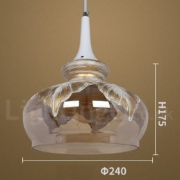 Europäische moderne zeitgenössische Lounge Glas Pendelleuchte