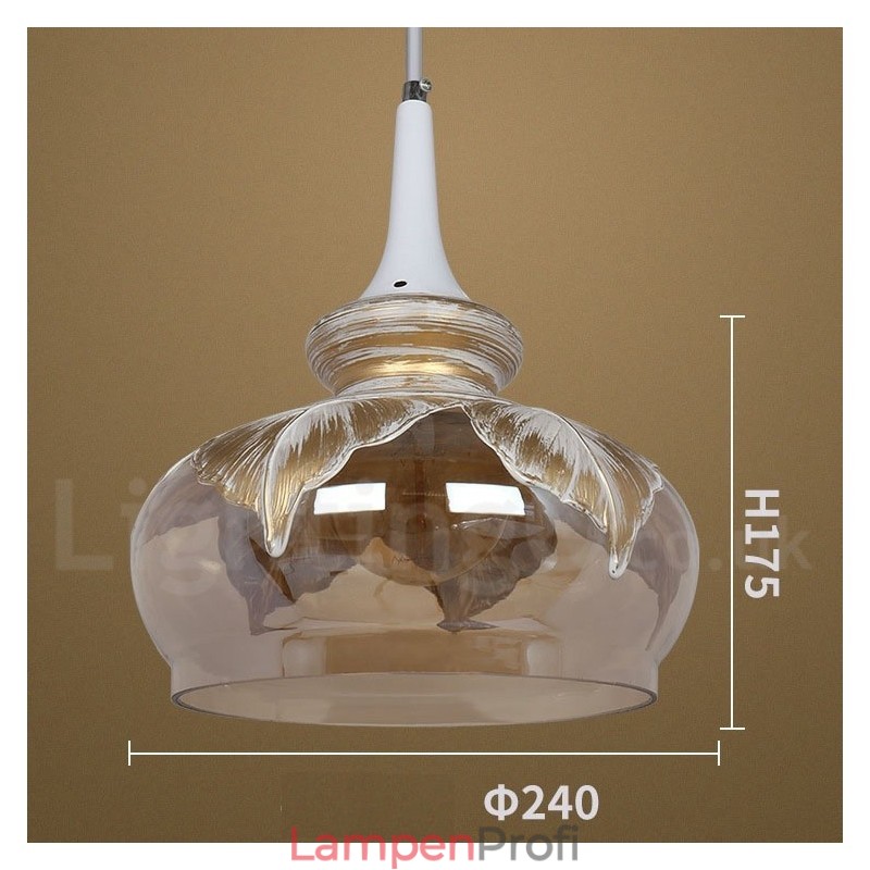 Europäische moderne zeitgenössische Lounge Glas Pendelleuchte