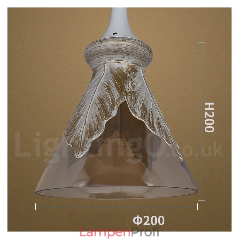 Europäische moderne zeitgenössische Lounge Glas Pendelleuchte