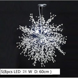 Feuerwerk Pendelleuchte Edelstahl Pusteblume
