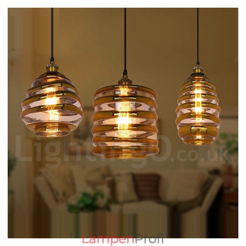 Europäische Glas Pendelleuchte Cafe Lounge Pendelleuchte