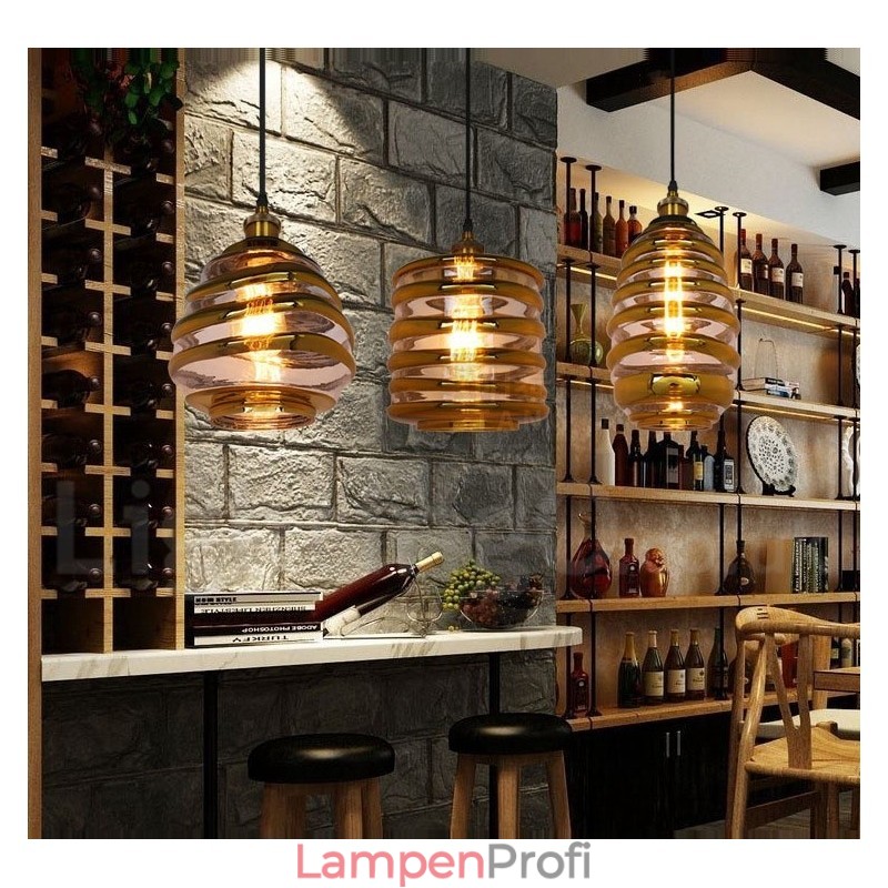 Europäische Glas Pendelleuchte Cafe Lounge Pendelleuchte