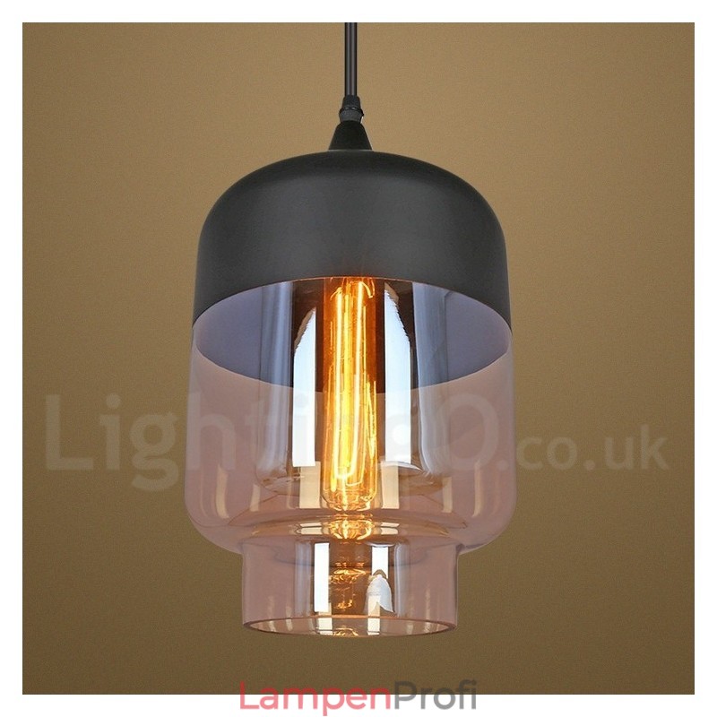 Rustikale Glaspendelleuchte Europäische Lounge-Pendelleuchte